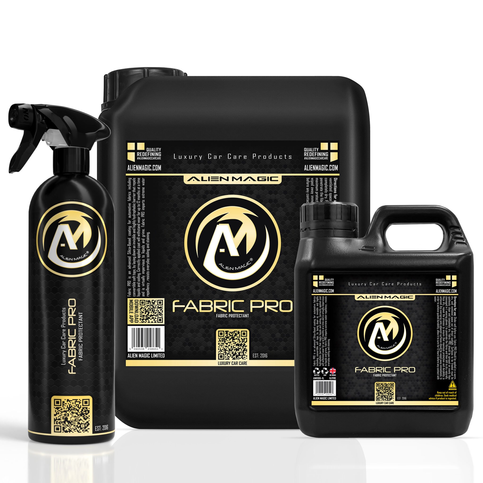 fabric pro fabric protectant alien magic 500ml 1 litre 5 litre